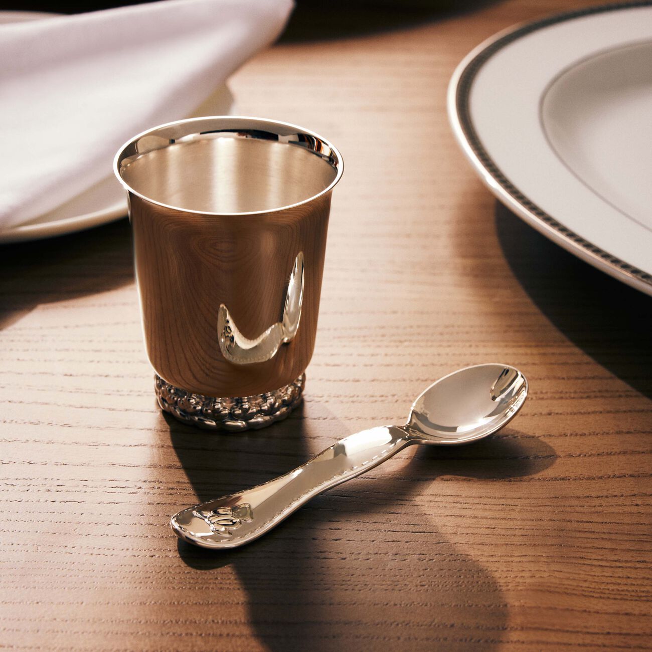 christofle charlie bear baby spoon silver plated