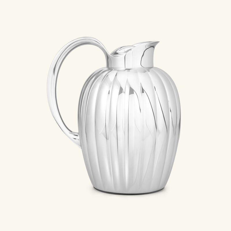 إبريق بيرنادوت للقهوة والشاي فضي جورج جنسن إبريق بيرنادوت للقهوة والشاي فضي