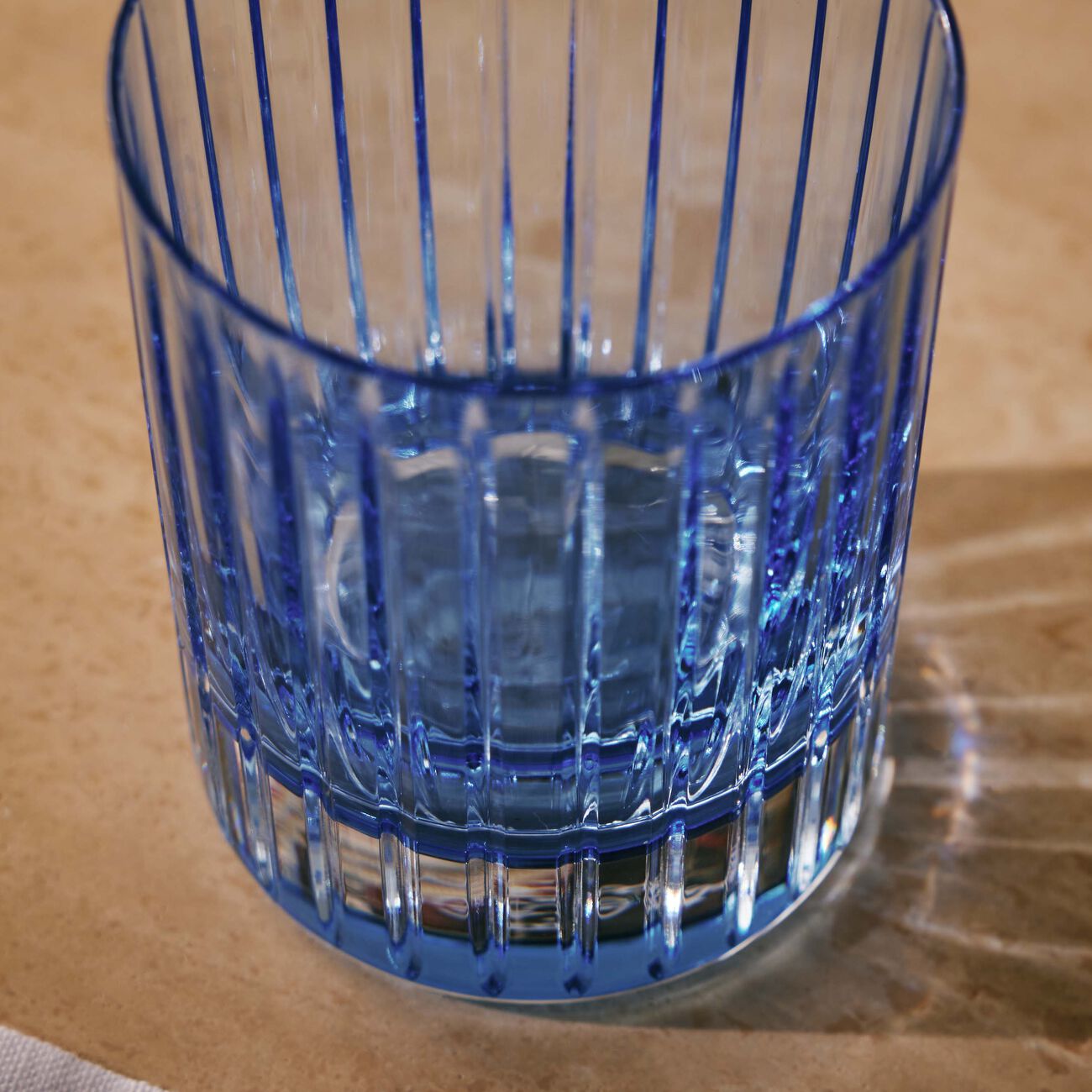 baccarat harmonie drinking glass blue set of 2