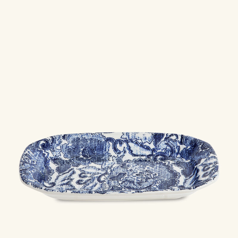 Faded Peony Trinket Tray Oval Small Blue ralph lauren home faded peony trinket tray oval small blue