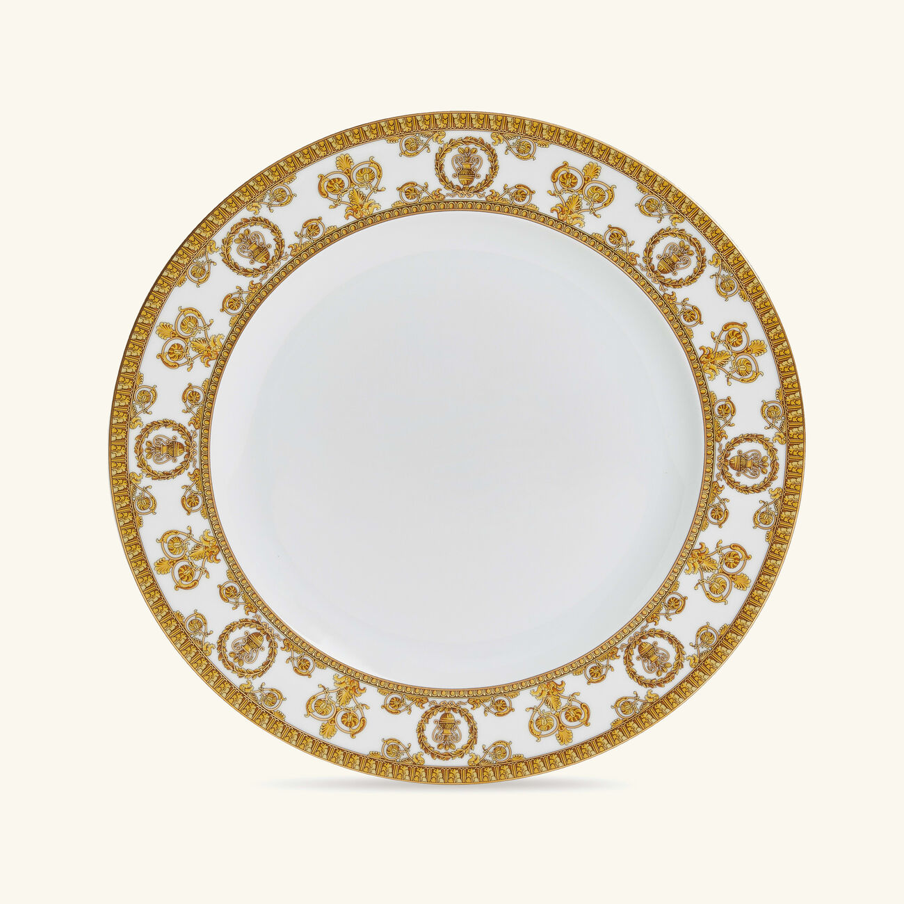 I Love Baroque Plate Round White 22cm versace i love baroque plate round white 22cm