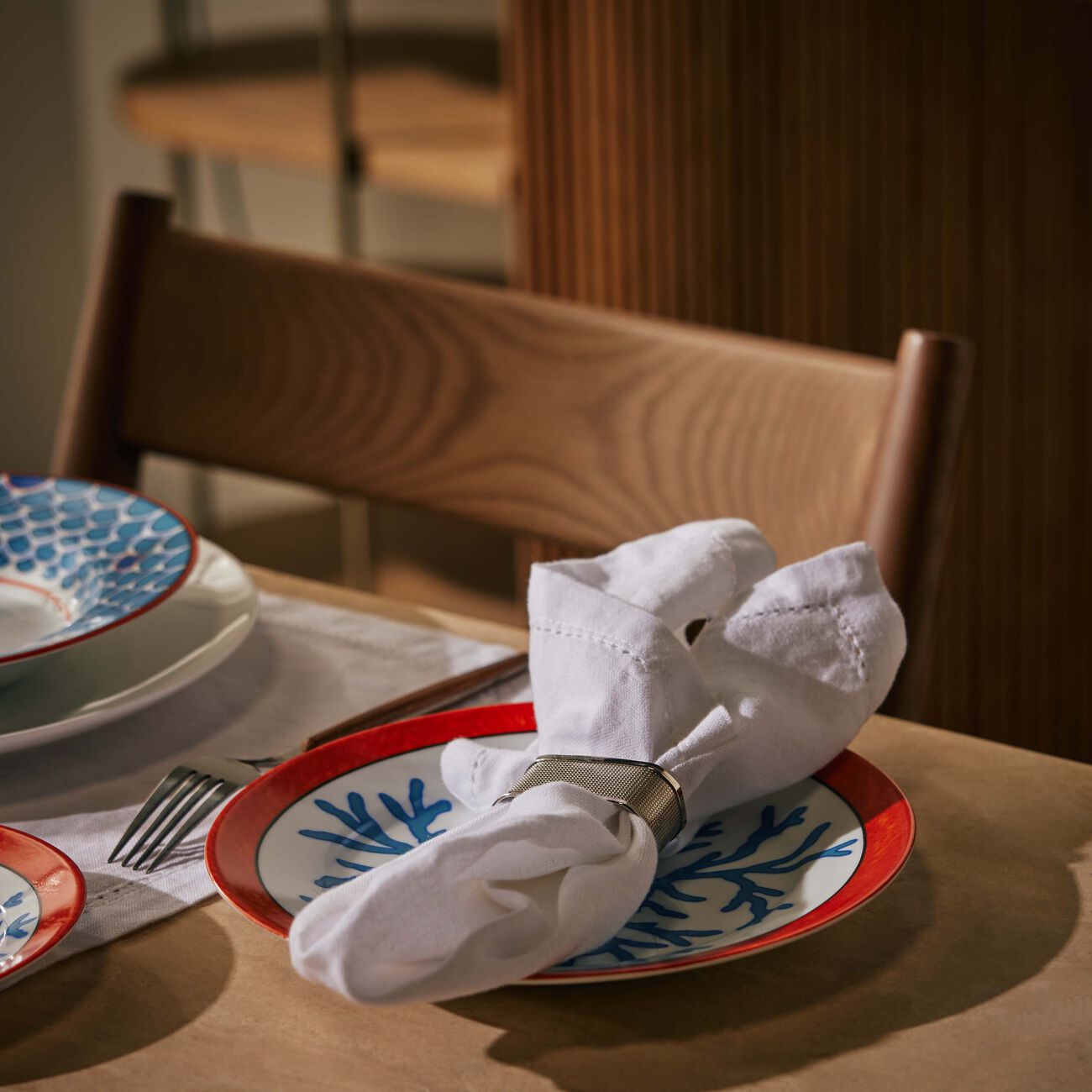 Lagon Dessert Plate Round Blue 21cm pinto paris lagon dessert plate round blue 21cm