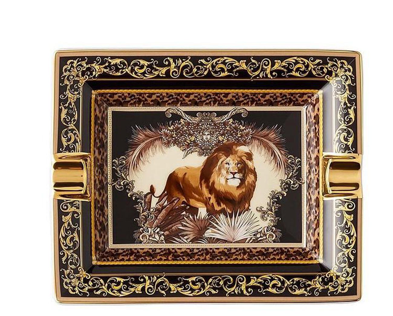 Le Regne Animal Ashtray Rectangular Small Black versace le regne animal ashtray rectangular small black