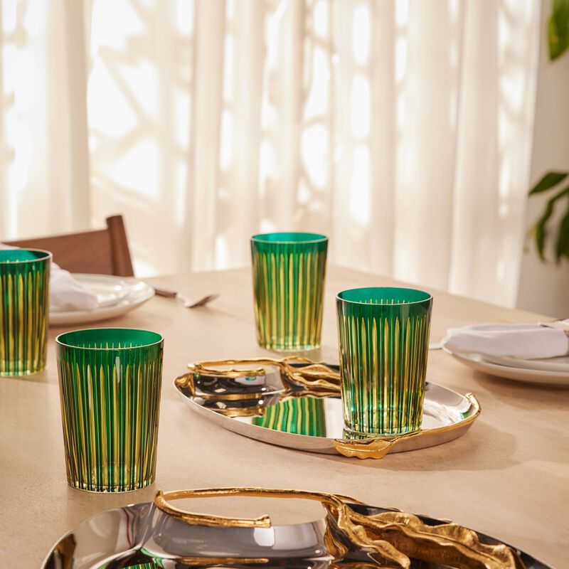 l objet prism highball glasses green set of 4