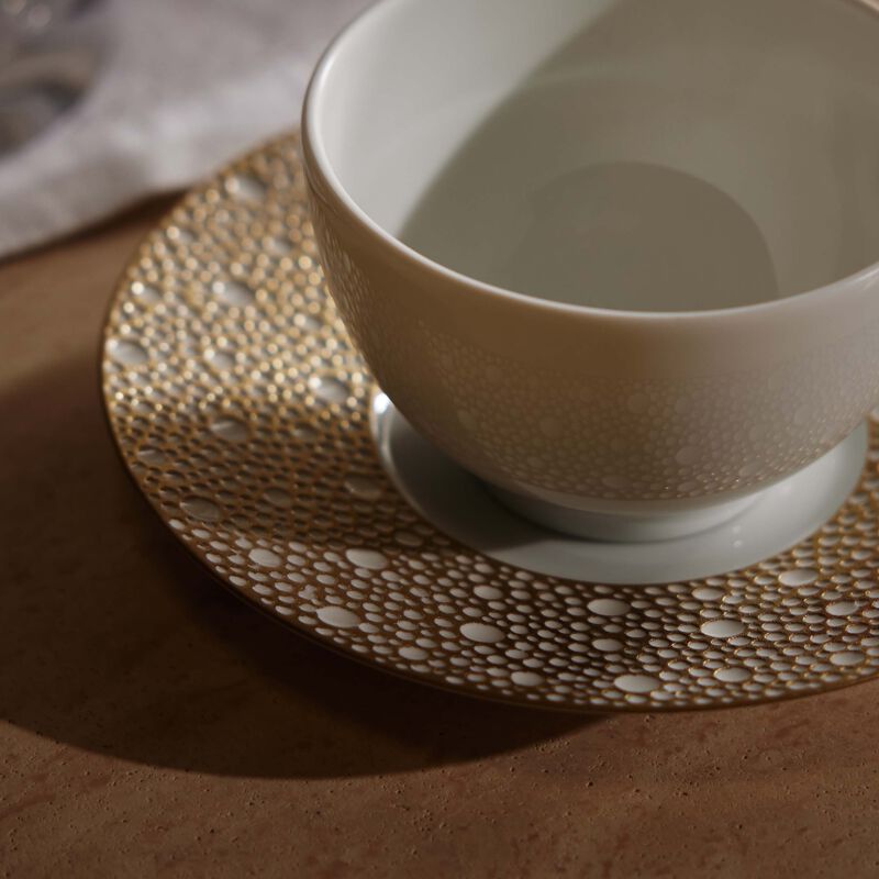 Ecume Mordoré Tea Saucer Gold 14cm bernardaud ecume mordor tea saucer gold 14cm