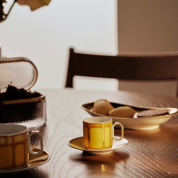 rosenthal signum jonquil coffee cup   saucer yellow