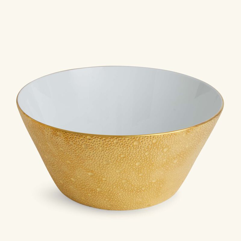 Ecume Salad Bowl Gold 28cm bernardaud ecume salad bowl gold 28cm