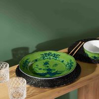 Oriente Italiano Serving Platter Round Green 31cm ginori 1735 oriente italiano serving platter round green 31cm