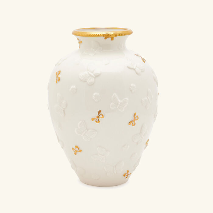 Butterfly Vase Small White villari butterfly vase small white