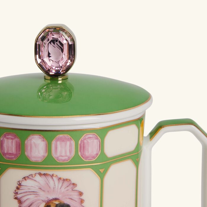 rosenthal idyllia mug with lid flycatcher green