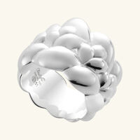 Babylone Large Bangle Ring Sterling Silver Size 55 christofle babylone large bangle ring sterling silver size 55