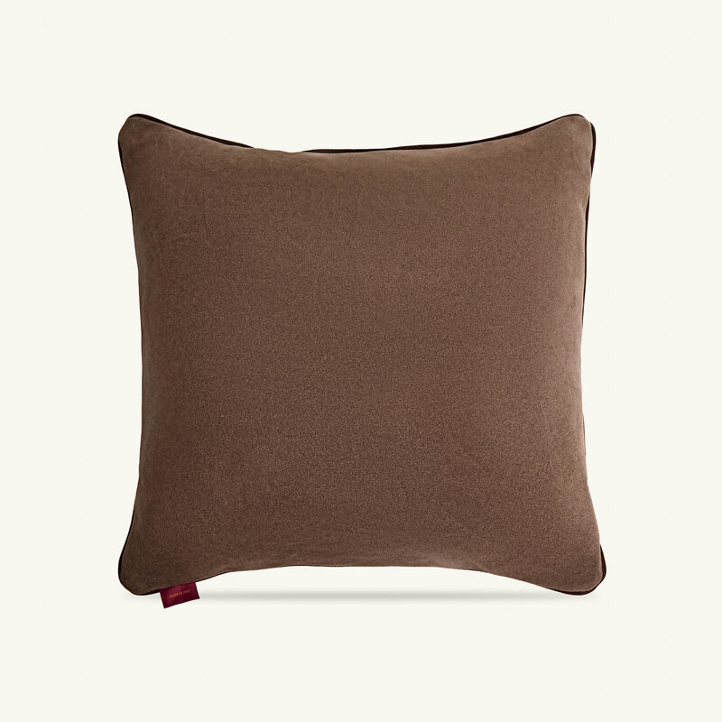 Arnica Embroidered Cushion Brown etro arnica embroidered cushion brown