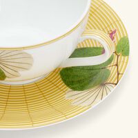 Jardin Indien Tea Cup & Saucer Green Set Of 2 bernardaud jardin indien tea cup saucer green set of 2