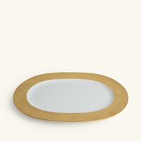 bernardaud ecume or serving platter oval gold 35cm