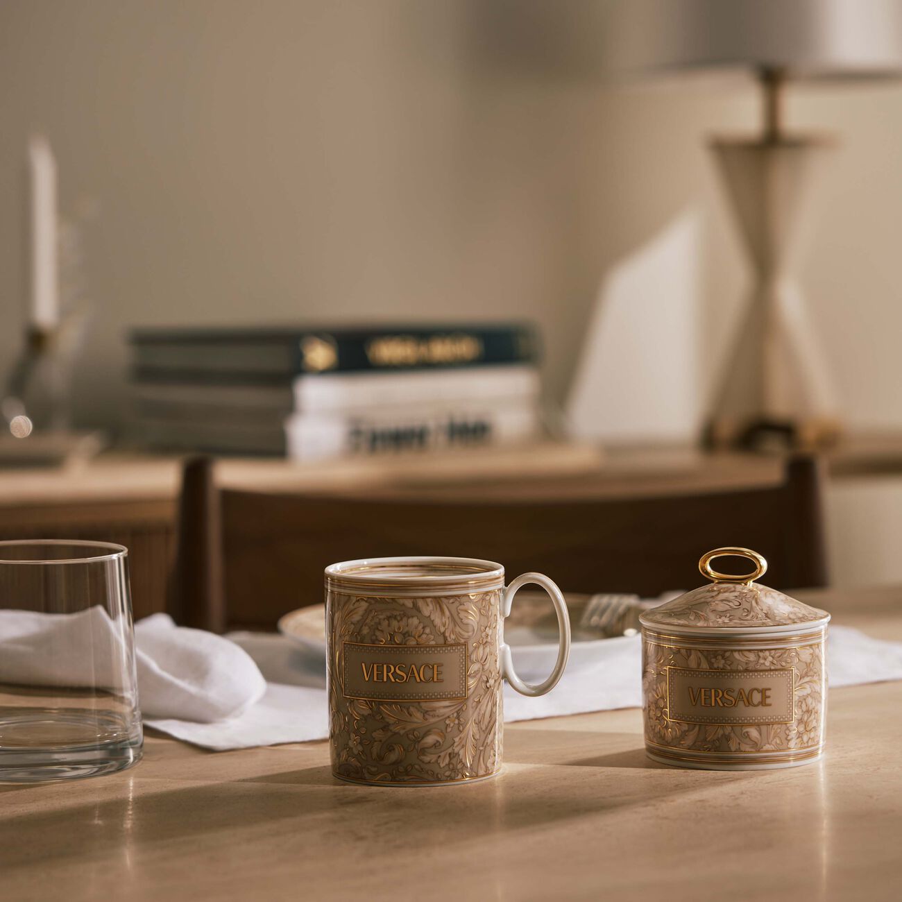 Barocco Beige Mug versace barocco beige mug