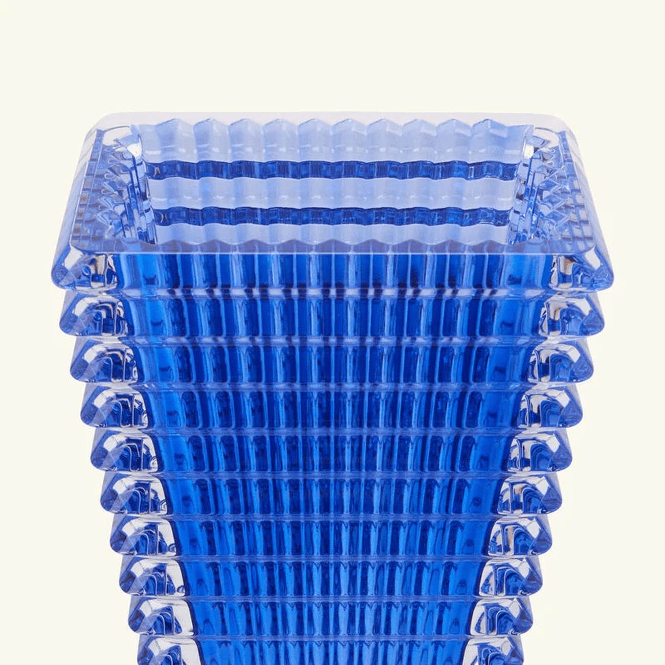 باكارا مزهرية آي مستطيلة صغيرة زرقاء