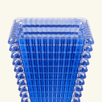 باكارا مزهرية آي مستطيلة صغيرة زرقاء