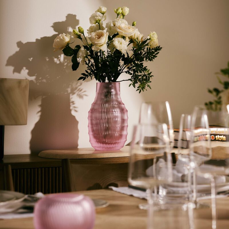 Heroine REI Vase Round Large Pink ruckl heroine rei vase round large pink