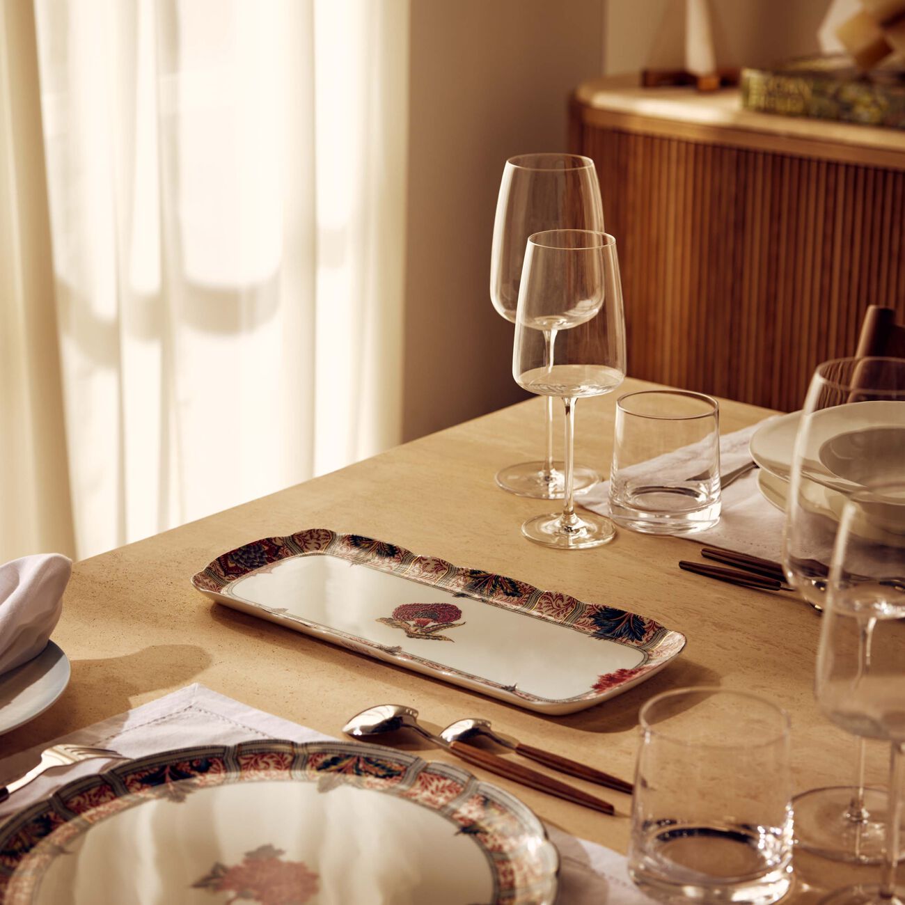 bernardaud braqueni  rectangular cake platter 38cm
