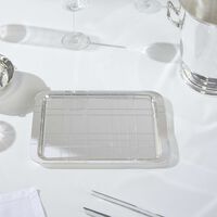 christofle graphik serving tray rectangular medium silver plated