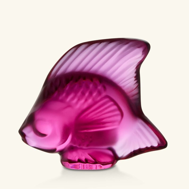 Fish Figurine Mini Fuchsia lalique fish figurine mini fuchsia
