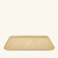 christofle jardin d eden serving tray rectangular large gold