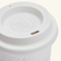 bernardaud ecume travel cup white