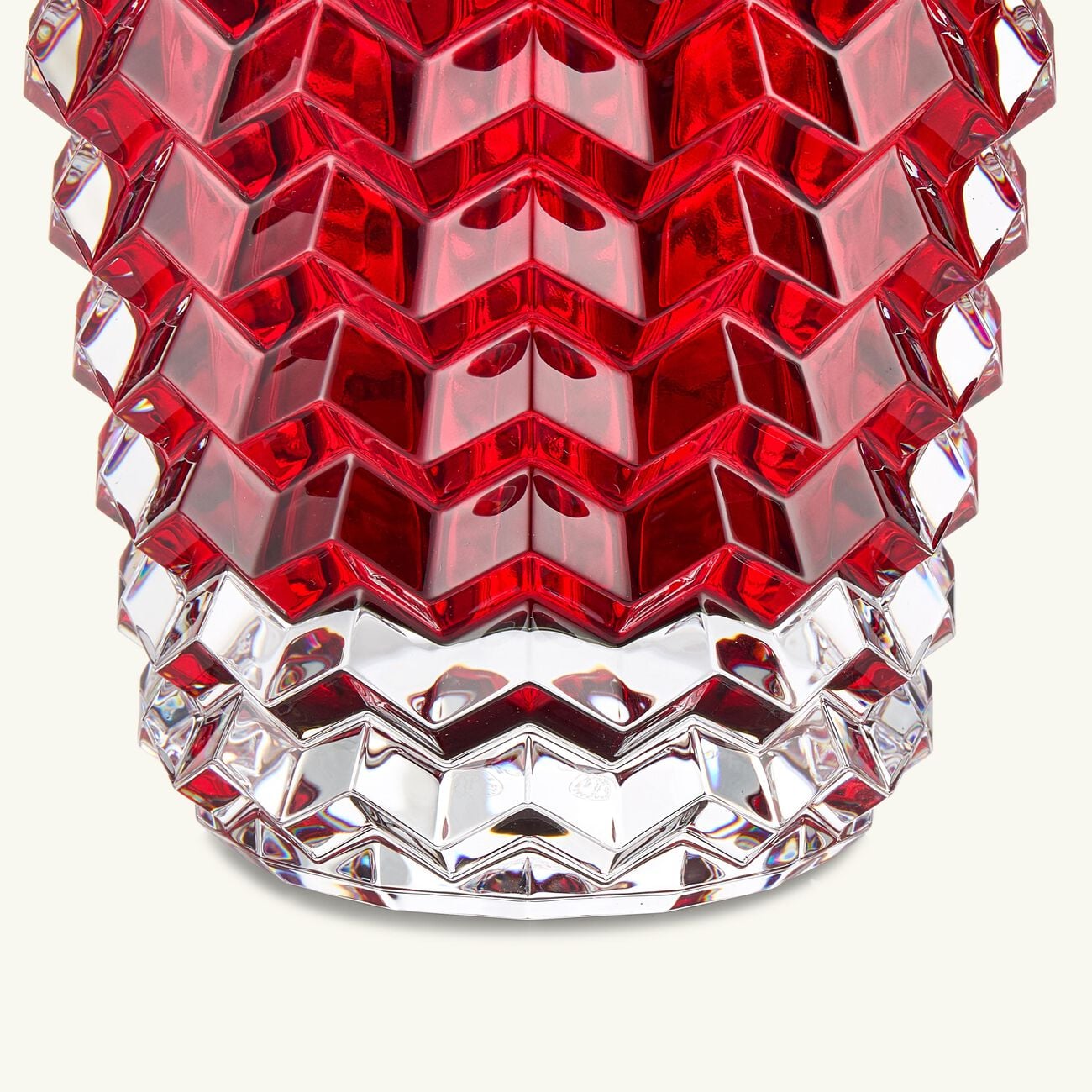 Eye Zigzag II Vase Medium Red baccarat eye zigzag ii vase medium red