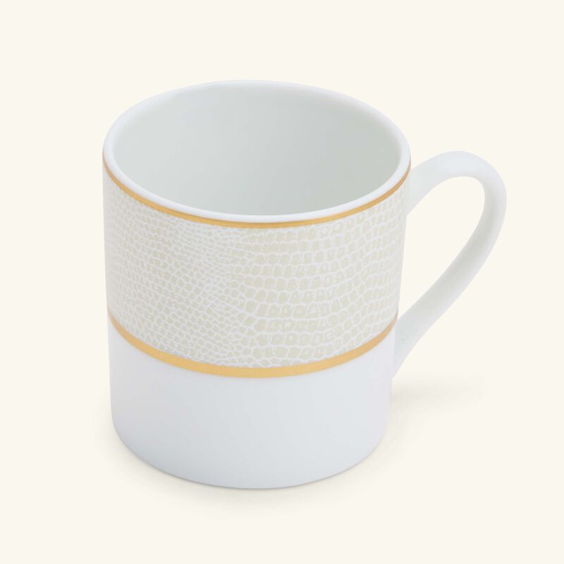 Sauvage Blanc Tea Cup & Saucer Gold bernardaud sauvage blanc tea cup saucer gold