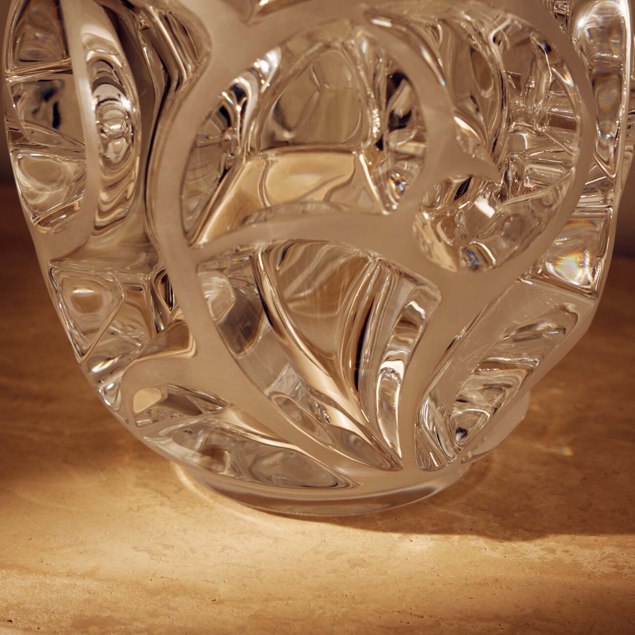 Tourbillons Vase Small Clear lalique tourbillons vase small clear