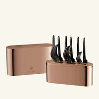 christofle concorde cutlery case brown