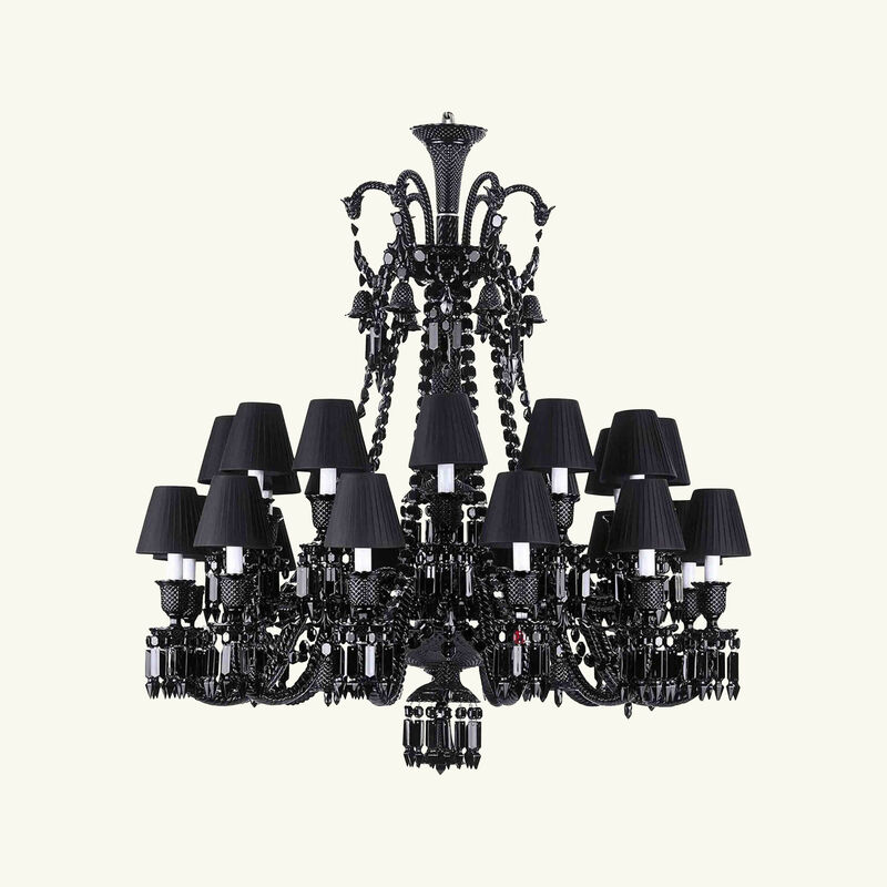 baccarat z nith chandelier black
