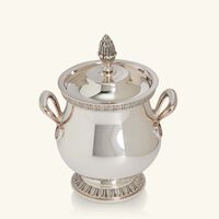 christofle malmaison sugar bowl silver plated