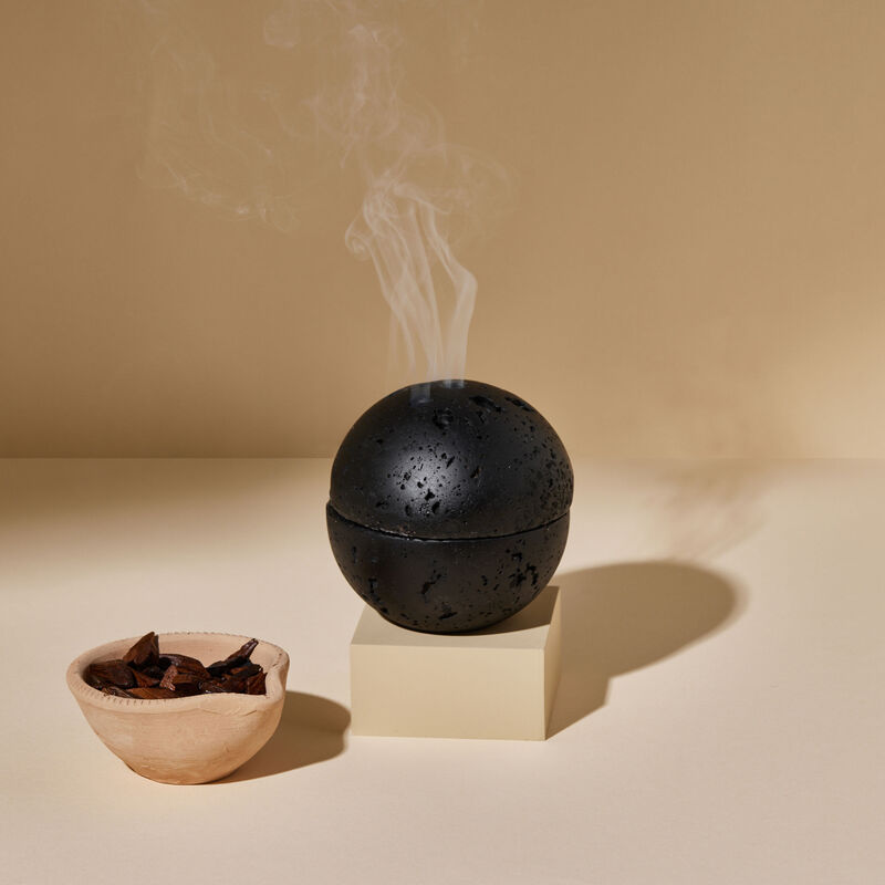 Black Stone Incense Burner light of sakina black stone incense burner