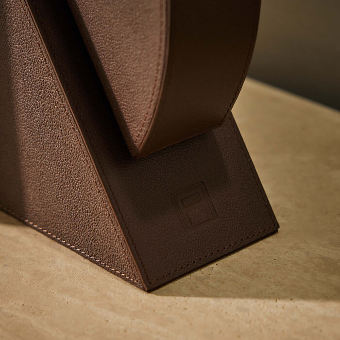 assouline cubist right bookend brown