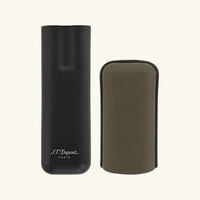 Double Cigar Case Green st dupont double cigar case green