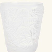 lalique feuilles votive clear