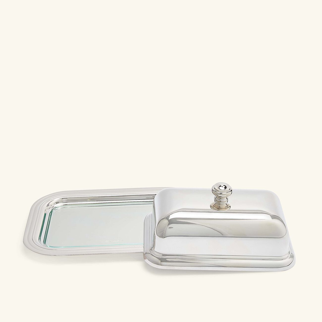 christofle albi butter dish silver plated 19cm