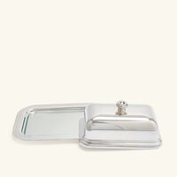 christofle albi butter dish silver plated 19cm