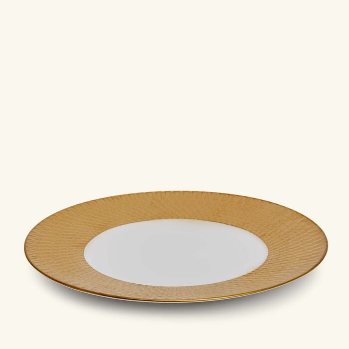 bernardaud twist dinner plate round gold 26cm