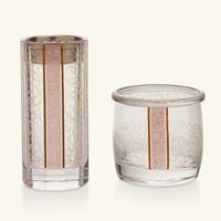 Nagham Incense Burner and Candle Holder Clear Set of 3 dimlaj nagham incense burner and candle holder clear set of 3