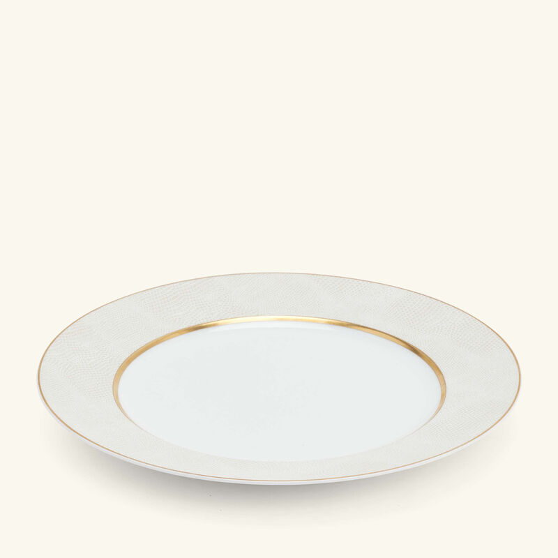 Sauvage Blanc Dinner Plate Round Gold 26cm bernardaud sauvage blanc dinner plate round gold 26cm