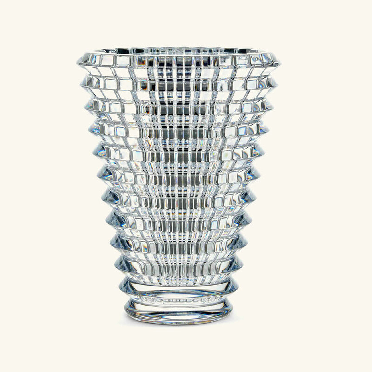 baccarat eye vase round small clear