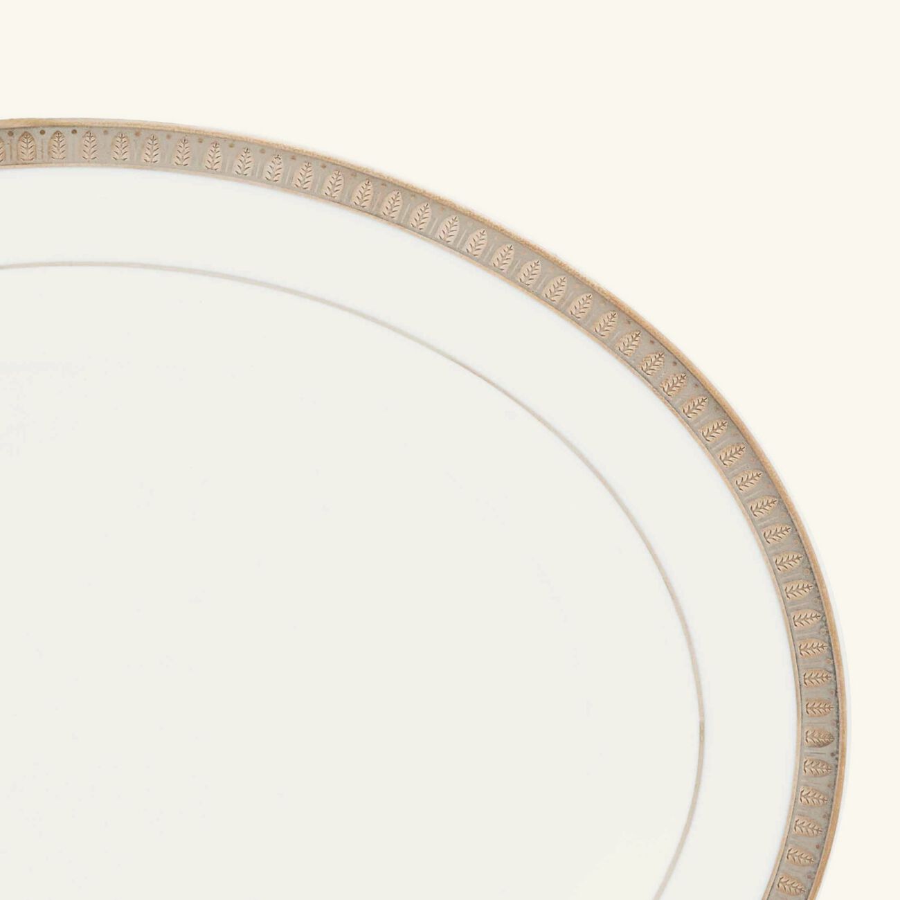 كريستوفل طبق الضيافة مالميزون بيضاوي باللون الفضي