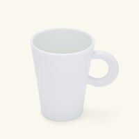 Ecume Coffee Cup & Saucer White Set Of 2 bernardaud ecume coffee cup saucer white set of 2