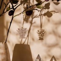 كريستوفل قطعة الزينة تريزور دارجان 2024 على شكل دلو للمشروب بحجم صغير من البالاديوم