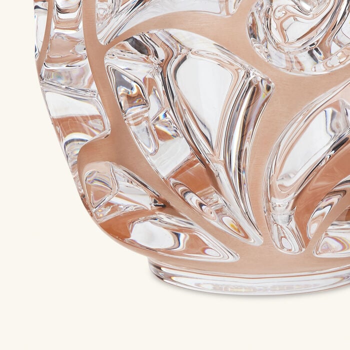 Tourbillons Vase Round Small Pink lalique tourbillons vase round small pink
