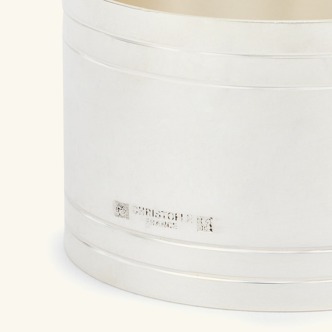 كريستوفل حلقة المناديل نتالي باللون الفضي