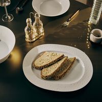 Ecume Serving Platter Oval White 35cm bernardaud ecume serving platter oval white 35cm