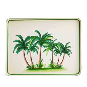 Flora Hand Painted Palm Tree Tray, medium